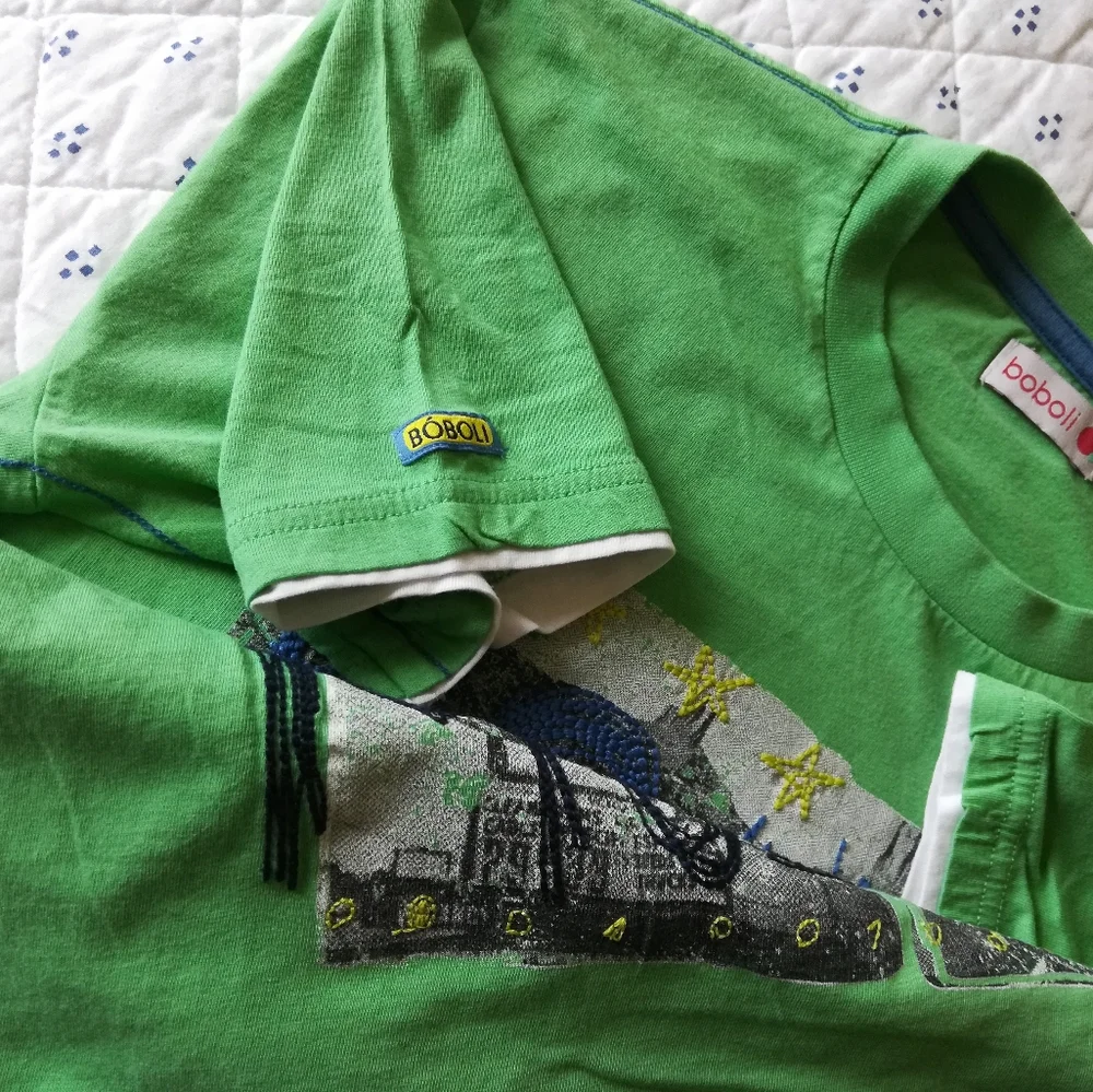 Boboli Graphic Green T-shirt